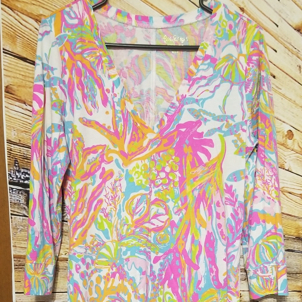 Lilly Pulitzer Scuba To Cuba Christie Dress Large